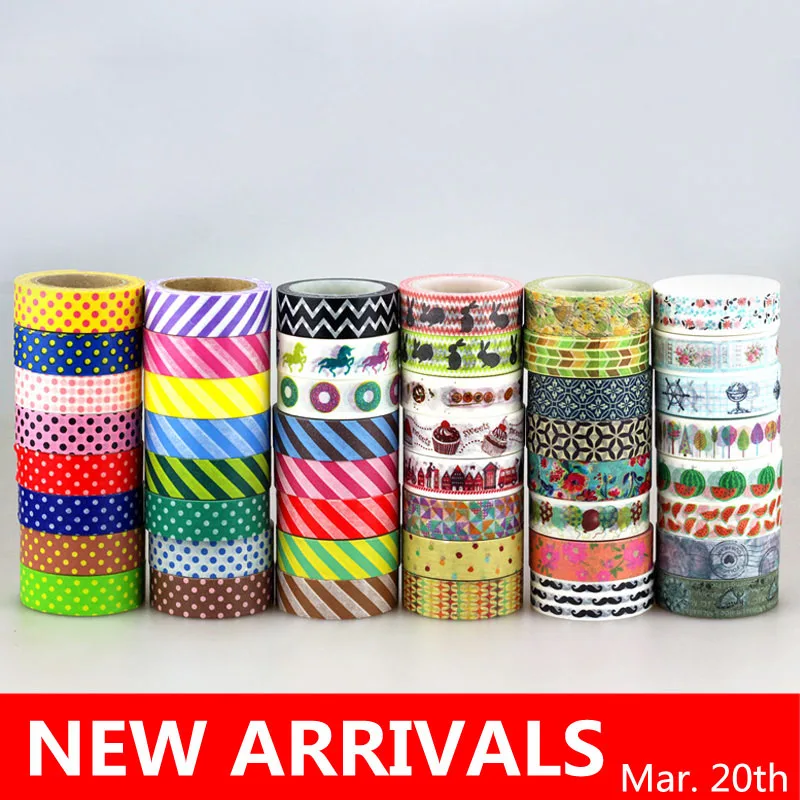 

Select 30 pc/Lot Free shipping Japanese Washi Tape Lovely Kawaii Cartoon Adhesive Tape Size 25mm*10m Scrapbooking Stickers