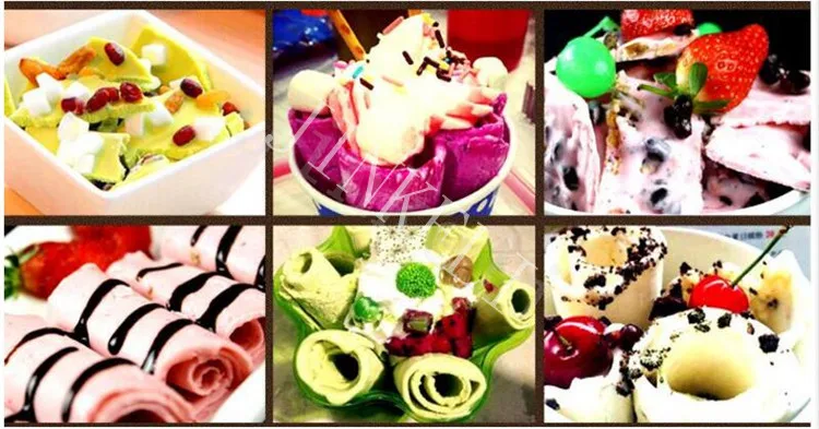 18 Новое поступление световая реклама коробка дизайн слякоть тайского льда машина граниседора Жареный Лед сковорода машина мягкий жесткий мороженое машина