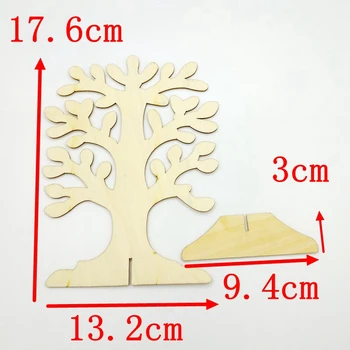 

Newest Natural wooden Christmas tree Tabletop Gifts Three dimensional forest,house DTY Decoration Christmas decorations 10pcs