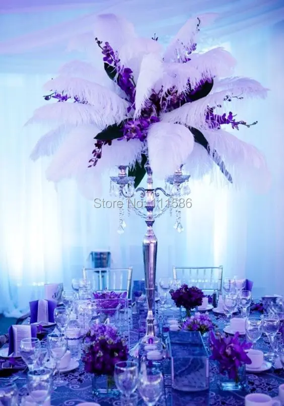 

Wholesale Hard rod 50pcs/lot white natural Ostrich Feathers 75-80cm /29.5-31.5" Wedding Christmas Decorations Cosplay DIY