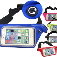 Универсальный бег спортивная сумка на поясном ремне водонепроницаемый чехол для кошелька, с поясом, на молнии, черного цвета, сумка для iPhone 7 6s 6 Plus для samsung S8 S7 и т. д