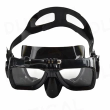 PHTICAL Waterproof Underwater Glass Diving Mask for GoPro HERO 5 Session 4 3+/ SJCAM/Xiaomi Yi Ventilation Mask & Locking Mount