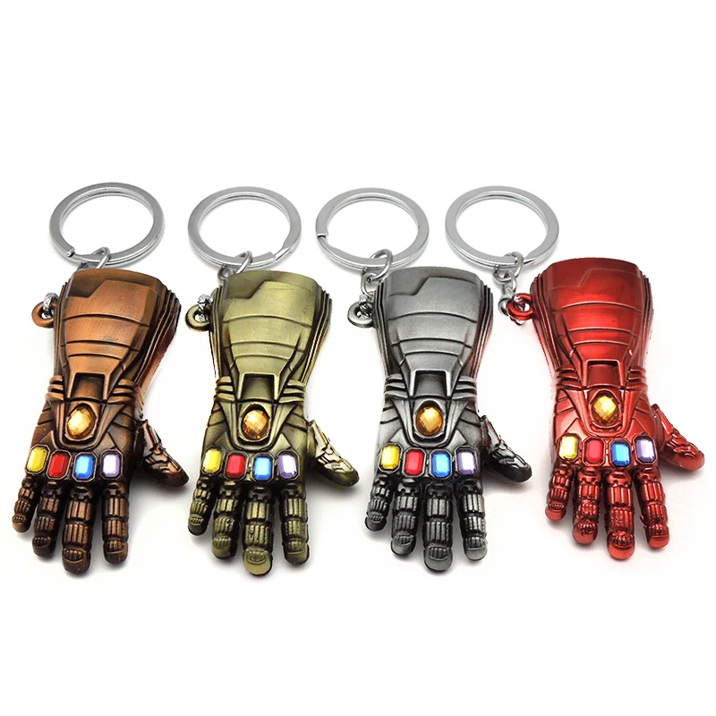 Marvel Мстители 4 Железный человек Бесконечность война брелок перчатка Таноса