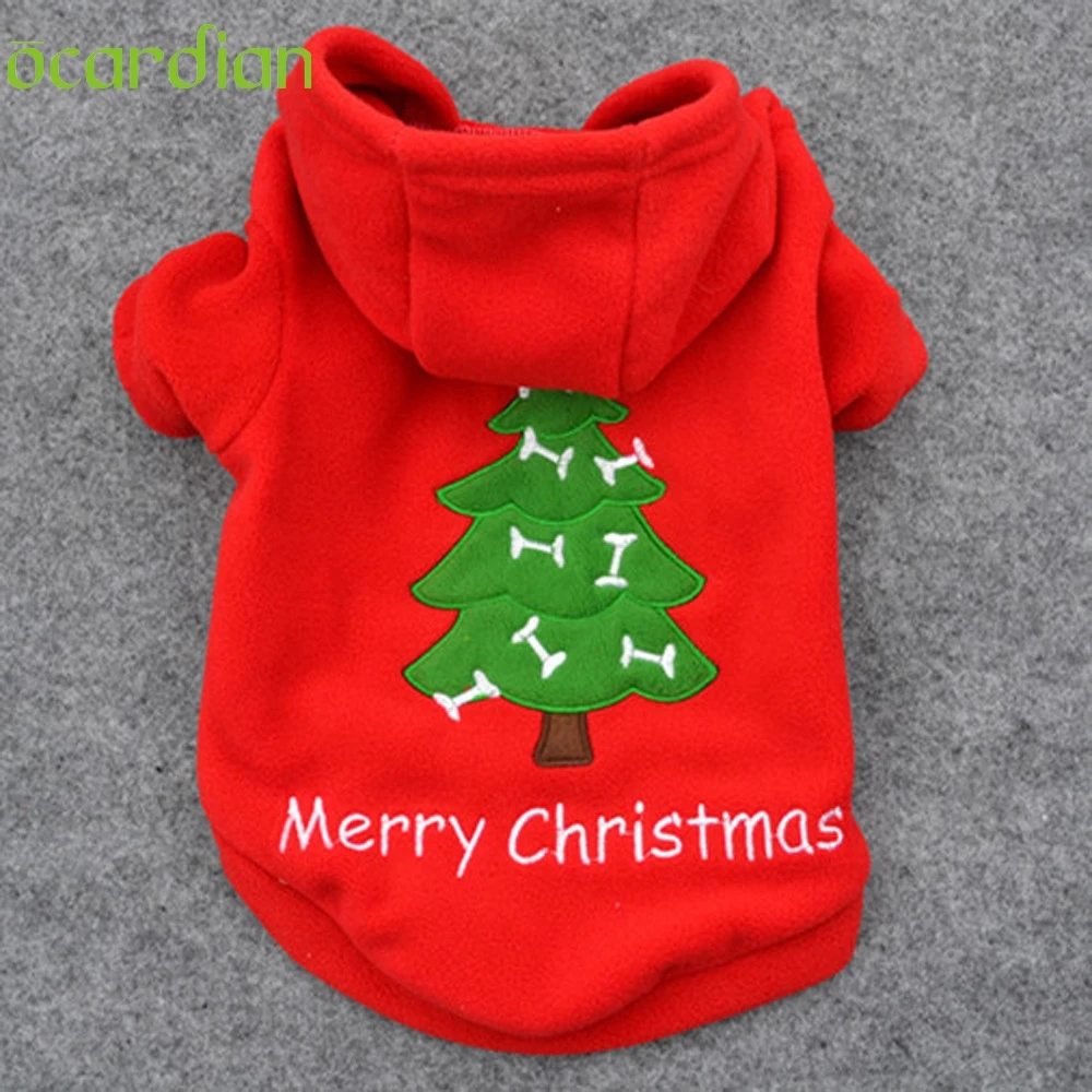 Christmas Pet Puppy Dog Clothes Santa Claus Dog Hoodies Winter pet dog