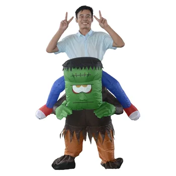 

Adult Teenagers Women Men Halloween Costume Frankenstein Monster Inflatable Mascot Carnival Christmas Cosplay Outfits Props