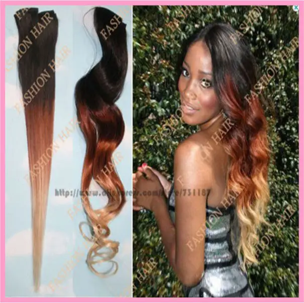 Cheap Ombre Hair Extensions Ombre Three Tone 3 Bundles