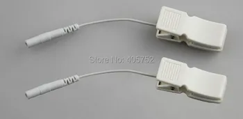 

5000pcs=2500pair Ear clip electrode wire/cable connecting wire for digital therapy machine,tens slimming massager for JER