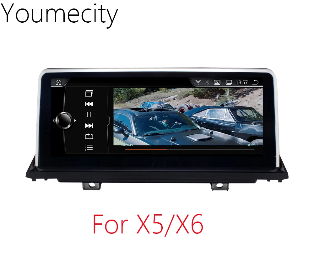 Youmecity видео плеер для автомобиля BMW X5 E70/BMW X6 E71 2007 2008 2009 2010 2011 2012 2013 2014 радио Android 7 1