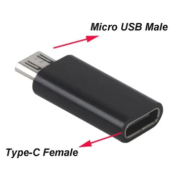 

#H25 Micro USB Type-C Male to USB 3.1 Type C Female ata Adapter Converter USB Type C Adapter Black White