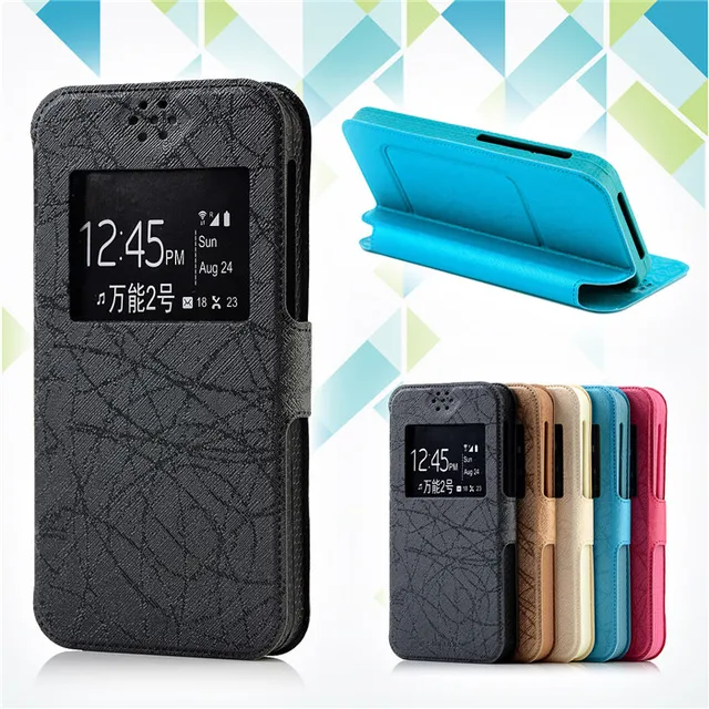 Cheap Luxury High-grade Case For Haier W716 Flip Stand Inner Silicon Back Cover Universal 4" For Jiayu G2S Phone Cases Cover Gift F2