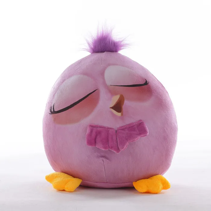 1 шт. 35 см Новая птица фильм сердитая Милая Птица чучело плюшевые игрушки кукла курица Подушка домашнее украшение день рождения Рождественский подарок - Цвет: Pink