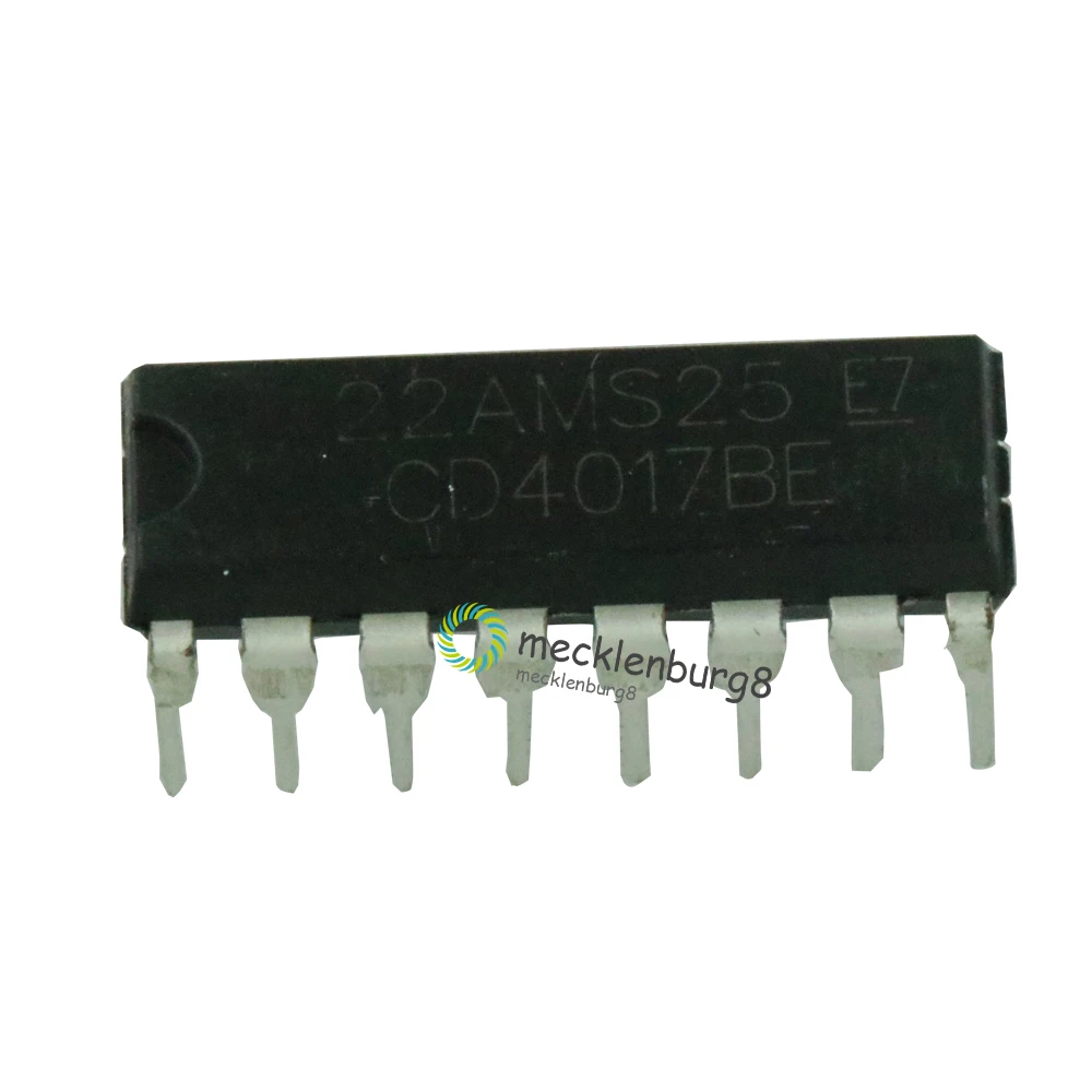 Оригинальный 50 шт./лот CD4017BE DIP-16 CD4017 счетчик делитель десятичный IC чип |