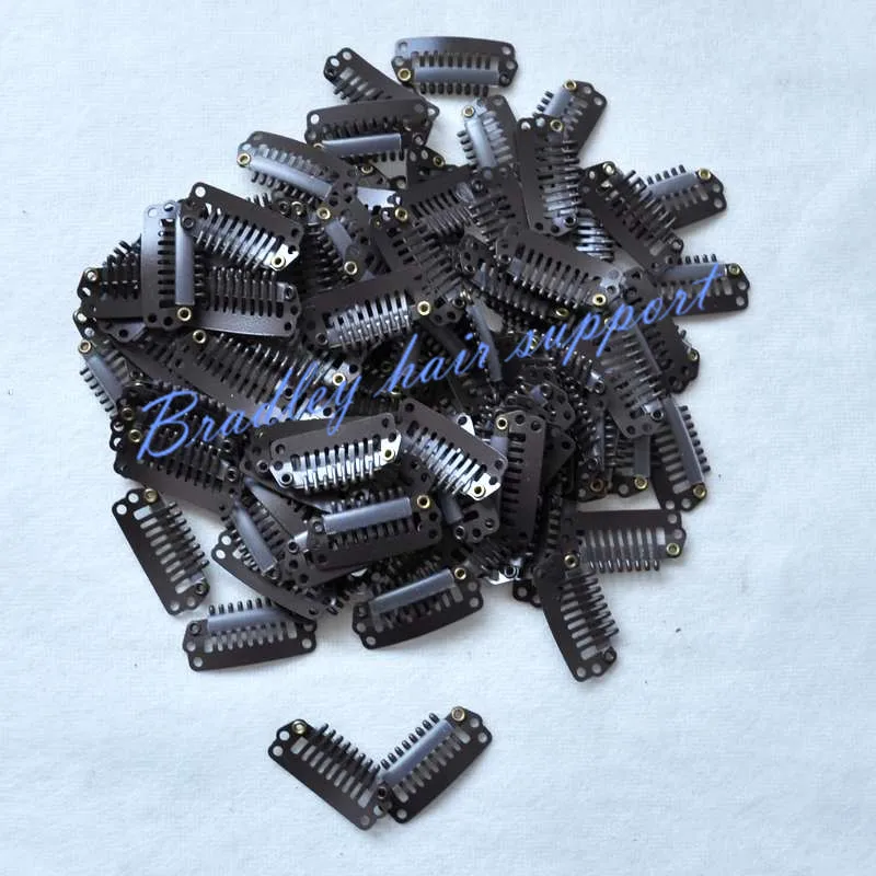 Buy 2.8cm 8 T Tube Stainless Steel Snap Comb Wig Clip