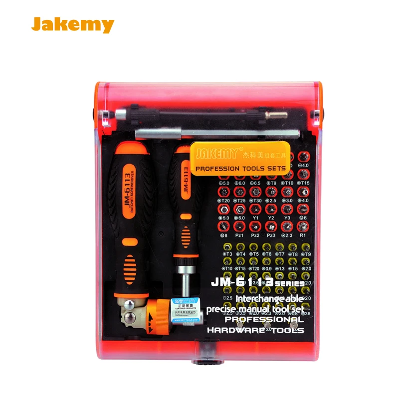 Goedkoop Ratel Schroevendraaier set Hardware multitool JM 6113 schroevendraaier torx bits repareren mobiele telefoon laptop smart mobiele telefoon