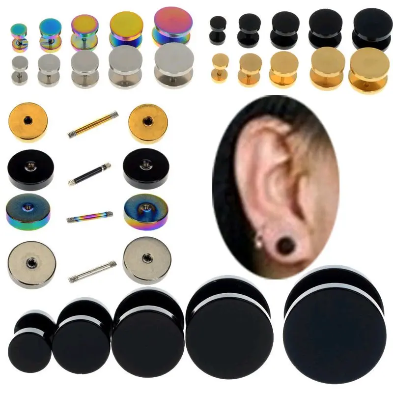 2 шт. мужские серьги гвоздики из нержавеющей стали 6 14 мм|ear studs|earring piercingstainless steel ear