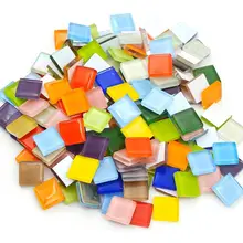 100 шт./пакет DIY мозаичная плитка для художественных ремесел создание квадратной стеклянной мозаики домашний декор