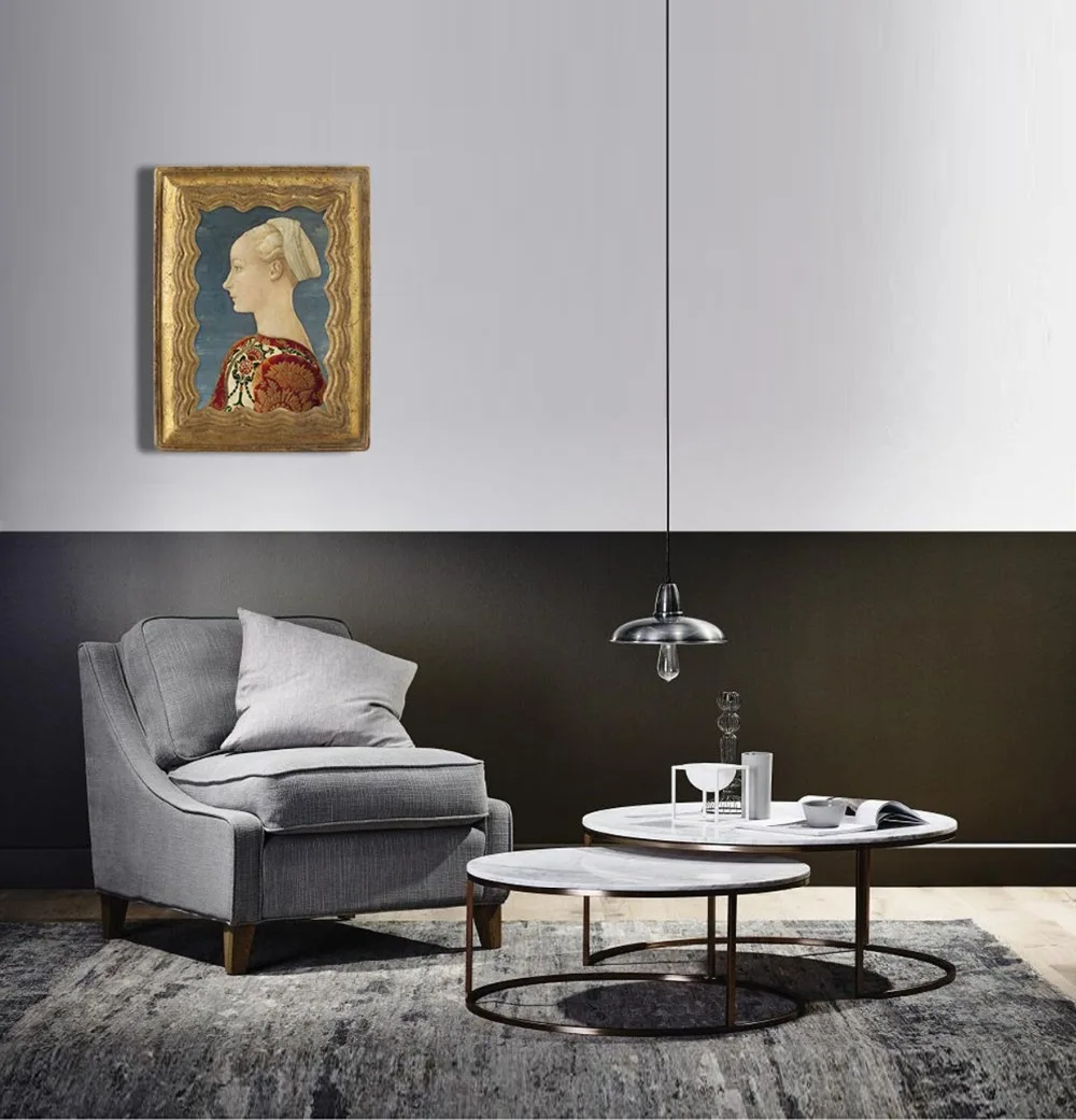 Round Marble Nest Coffee Tables 2pcs PACK of 80cm+70cm Diameter Table