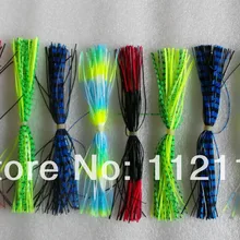 50 шт. рыболовные снасти силикагель юбка, Рыболовные приманки, Блесен