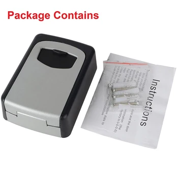 

4 Digit Code Secure Lock-Storage Outdoor High Security Wall Mounted Key Safe Box