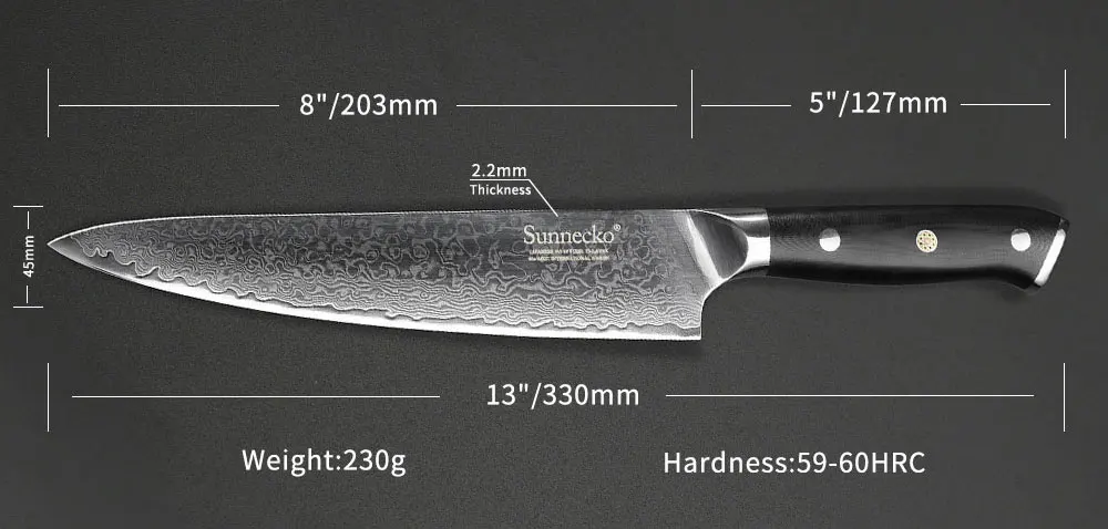 SUNNECKO 5 шт. набор кухонных ножей слайсер шеф-повара для очистки овощей японский Дамаск VG10 стальные наборы шеф-ножей Santoku инструменты для приготовления пищи