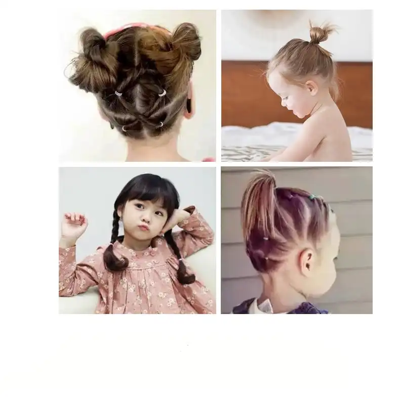 350pcs Pack Rubber Bands Transparent Elastic Hair Holders Gum