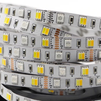 

5m Waterproof 300 LED Strip Light 5050 SMD RGB CCT RGBW DC12V 60Leds/M Bar Flexible Light Brighter Than 3528 5630 Led Tape 24V