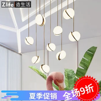 

Modern Led Pendant Light Glass Globe Led Hanging Lamp Fixtures Indoor Lighting Lustre luminaria Suspend Lamp