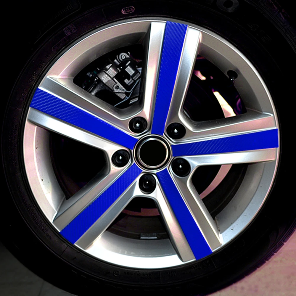 4 Pcs/set Carbon fiber Scratch Protection Film Wheel Hub Rim Car
