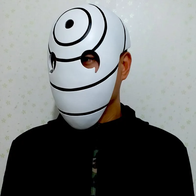 Japanes аниме Tobi Teddy Boy почвы ниндзя Акацуки Мадара Учиха Смола Наруто Obito маска для Хэллоуина косплей маскарад Вечерние