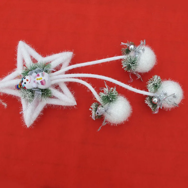 

Christmas decorations Christmas supplies foam snowflake pendants hanging Christmas star ball factory outlet