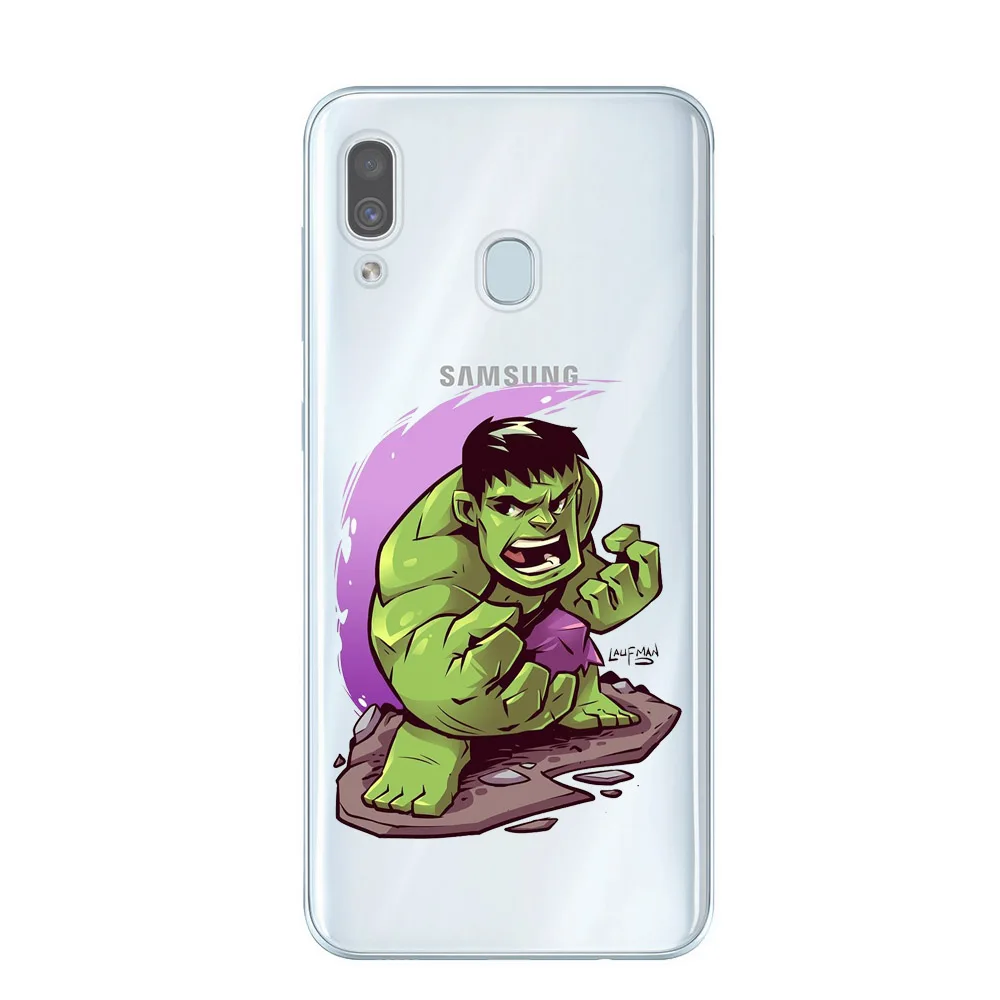 Чехлы для телефонов с супергероями Marvel DC Comics для samsung Galaxy A10, A20, A30, A40, A50, A70, задняя крышка, мягкие ТПУ чехлы, Coque Capa