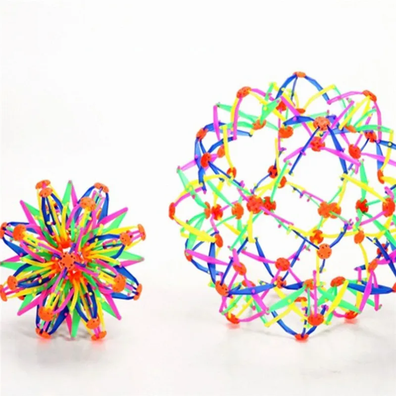 Детская игрушка новизны Магия телескопический мяч для DIY Пластик забавные Цвет ful выдвижной Сменные волшебный цветок мяч разные цвета