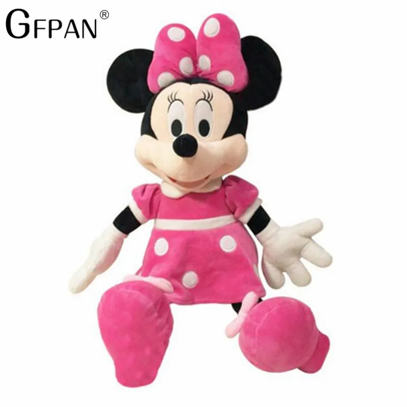 Gfpan 1 шт. 40/100 см Лидер продаж Kawaii Микки Мышь& Минни Мышь Мягкие плюшевые игрушки Высокое качество классическая игрушка в подарок для девочек