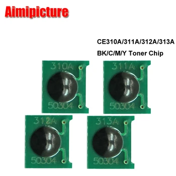 

126A 310A Toner Cartridge Chip CE310A 311A 312A 313A For HP CP1025 M175 M275 chip printer parts BK/C/M/Y 10 sets 40pcs/lot