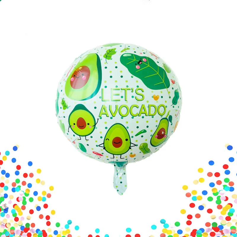 5pcs fiesta party decorations globos Mexico avocado foil balloons birthday air balloons baby shower party decoration ballons (3)