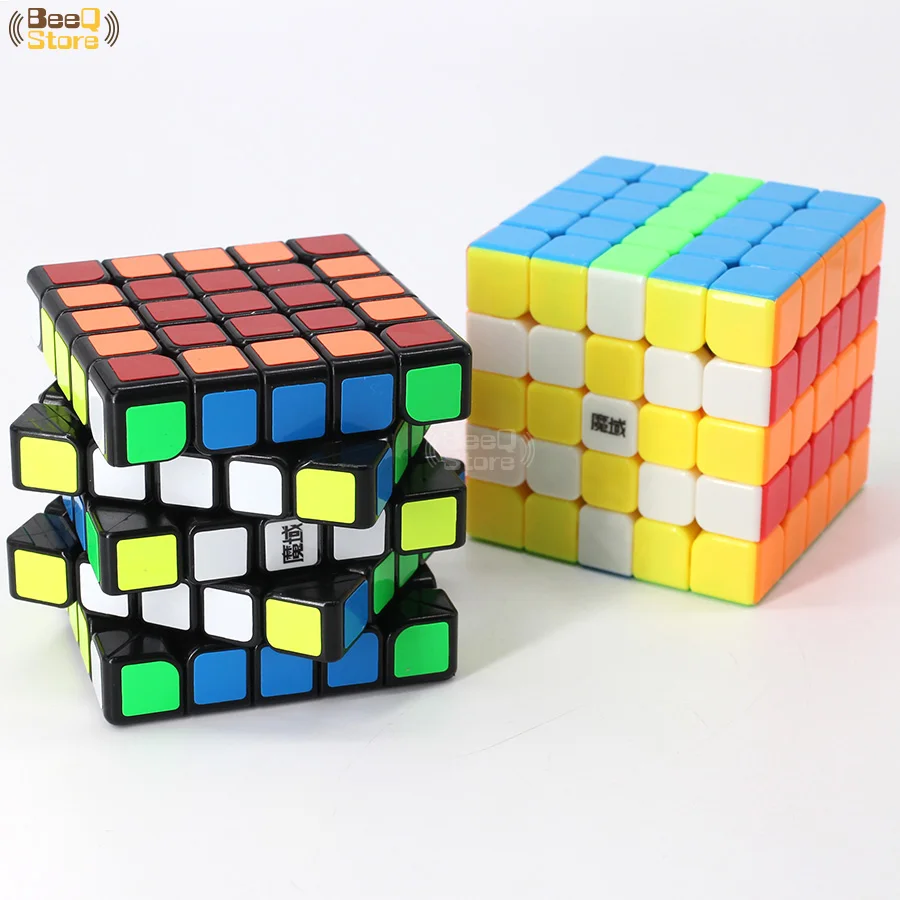 Мою weichuang GTS 5x5 Magic Cube Скорость Cube Puzzle Профессиональный Мэджико Cubo черный Stickerless Развивающие игрушки 5 слоев 5x5x5