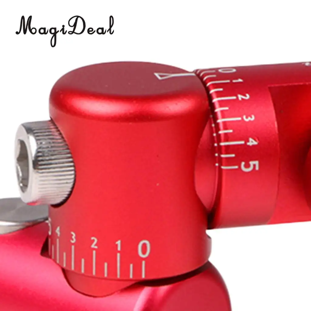 MagiDeal Professional Fully Adjustable Double Sided Quick Disconnect V-Bar Kit Black/Red - High Quality Magnalium Alloy Gifts