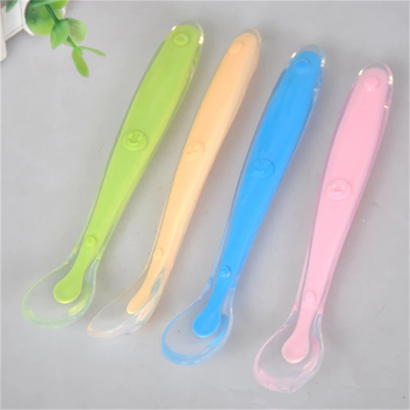 

Tableware Baby Spoon Utensil Safety Tableware Infant Solid Feeding Flatware For Baby Feeding Spoon Safety Spoon I0099
