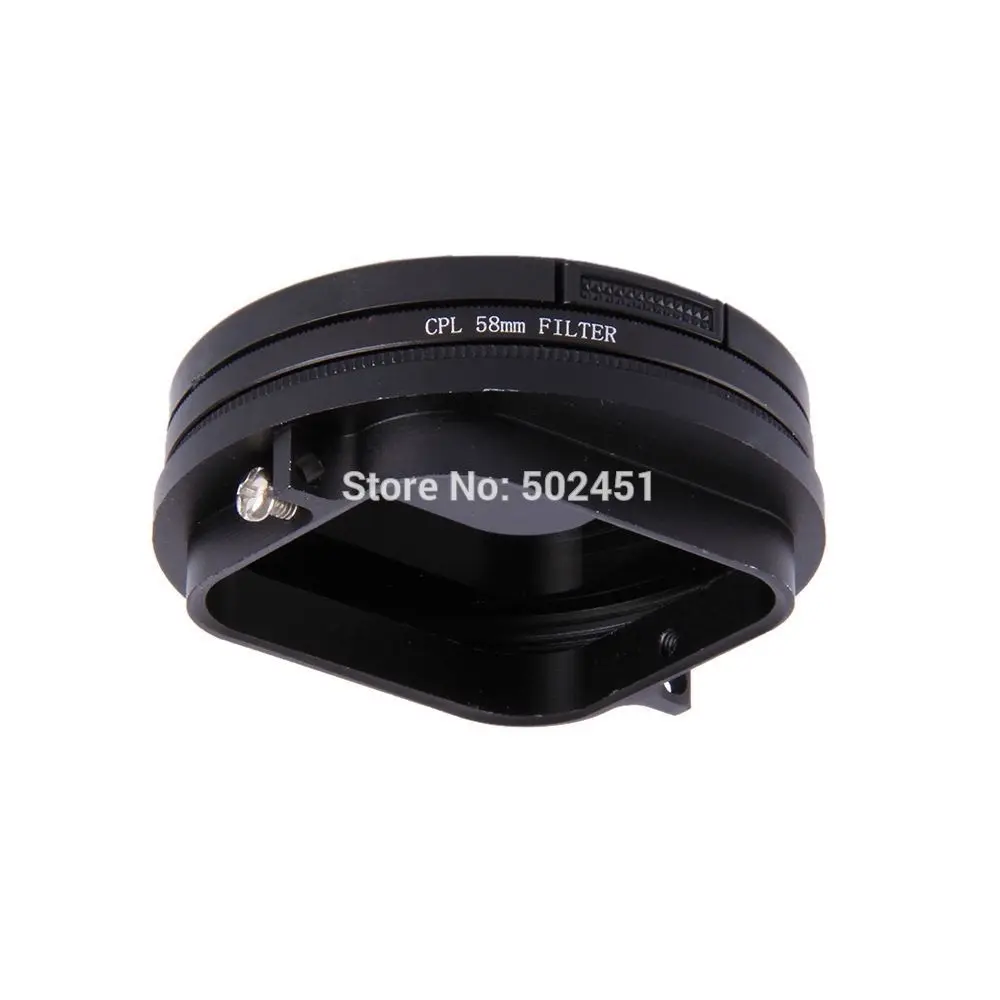 52 m/58 мм CPL/UV фильтр для камеры+ адаптер+ защита объектива для GoPro Hero 3 3+ 4 5 6 7 черный аксессуары для экшн-камеры