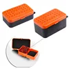 2 Compartments Fishing Baits Earthworm Worm Lure Storage Case Tackle Box 2 Sizes ► Photo 2/6