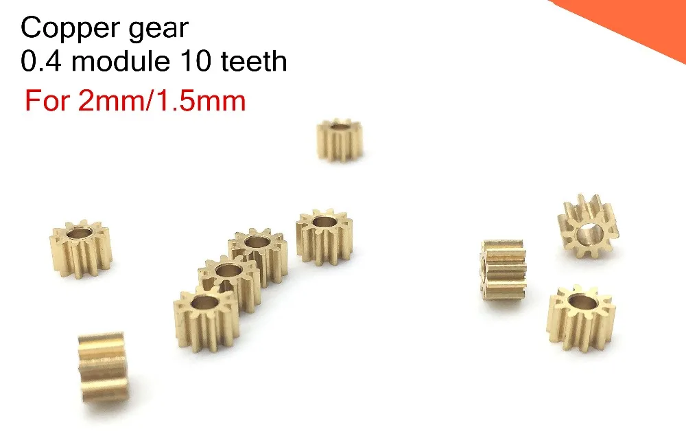 10 шт. медные шестерни 0 4 м т модуль зубьев для 2 мм 1 5 мм|gear gear|gears gears gearsgear 10t |