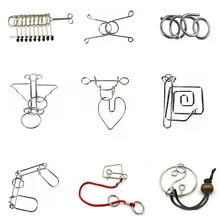 Развивающие игрушки 25 шт./компл. головоломка для развития интеллекта распутывание металлическая проволока для новинка подарок на день рождения игрушка; развивающая игрушка Подарочный набор