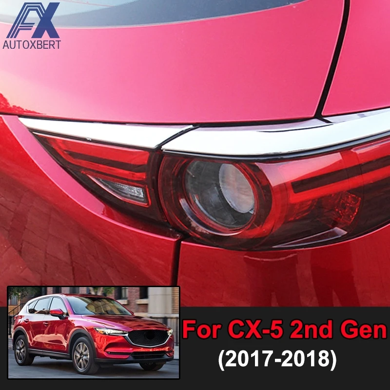 Автомобильный Стайлинг AX, хромированный задний светильник, накладка, полоски для бровей, век, декоративная защита для Mazda Cx-5 Cx5 KF