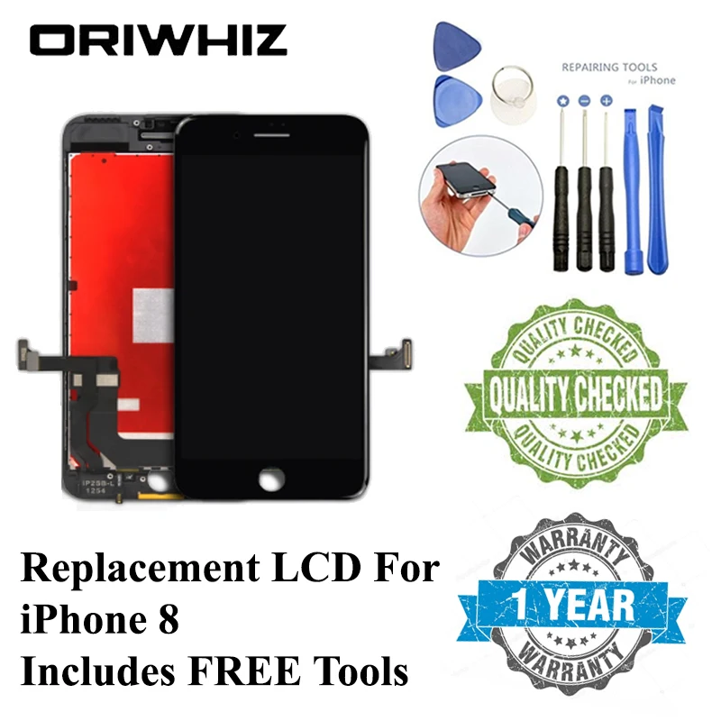 

ORIWHIZ LCD For iPhone 8 7 6 LCD Screen Display Touch Screen With Digitizer Assembly Replacement Not For iPhone 5S LCD