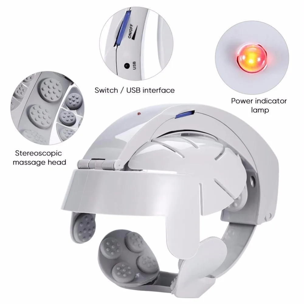 Electric Head Massager Stress Release Prevent Hair Loss Brain Relax Easy Acupuncture Points Therapy Head Relax Massage Device Electric Head Massager Stress Release Prevent Hair Loss Brain Relax Easy Acupuncture Points Therapy Head Relax Massage Device