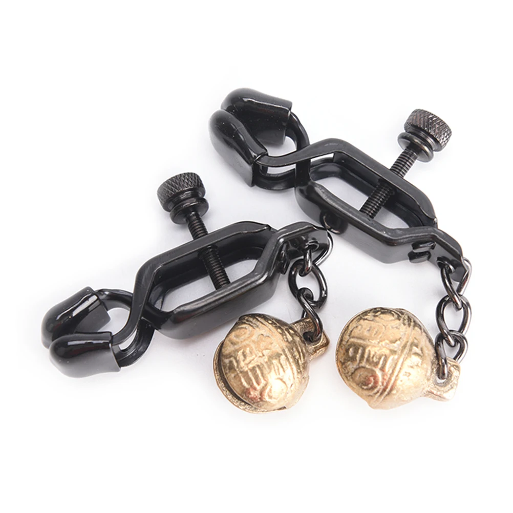 Stainless Steel Labia Clitoris Nipple Clamps Black Metal Chain Bdsm Bondage clip For Women Body Jewelry Accessories| |