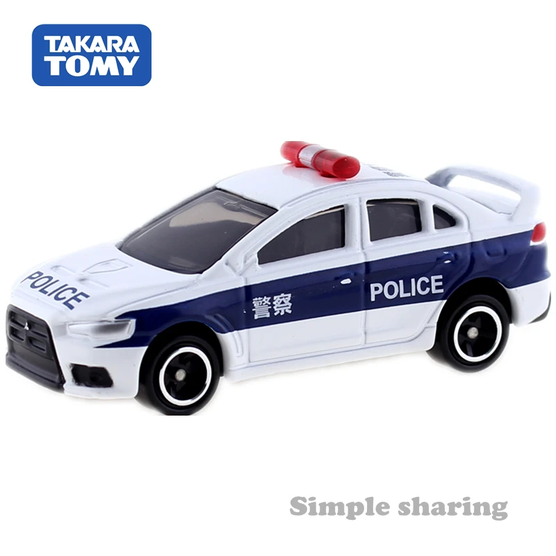 Takara Tomy Tomica CN 04 MITSUBISHI LANCER EVO LUTION форма полицейского автомобиля Литые металлические