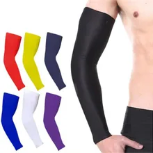 1 пара быстросохнущая Защита от ультрафиолетовых лучей рукава для бега баскетбольные налокотники для фитнеса рукавицы для спорта и велоспорта