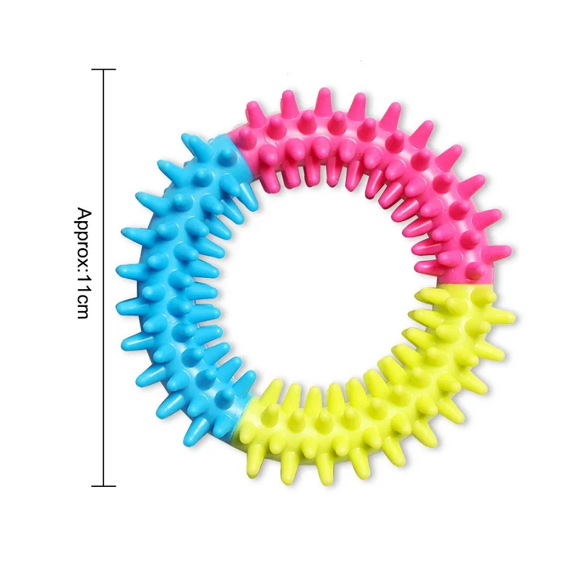 1 шт. TPR забавная жевательная игрушка для собак, Стоматологические принадлежности для ухода за зубами, устойчивая к укусам, молярная интерактивная игрушка для собак, кошек, щенков - Цвет: 09