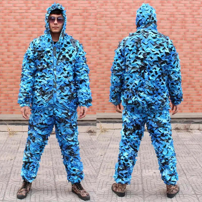 

Jungle Camouflage Clothing Military Tactical Suit Ghillie Suit Hunting Clothes Shooting Jacket Pants Woodland Hide Cover Clothes